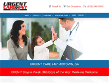 Tablet Screenshot of midtownsavannahurgentcare.com